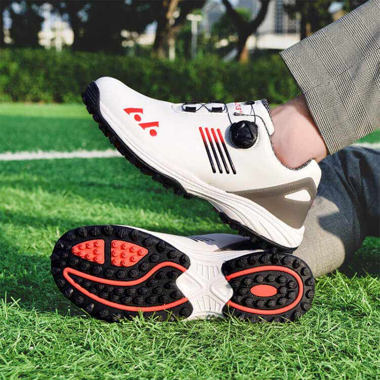 メンズ ゴルフシューズ ダイヤル式 スニーカー 大きいサイズ 28cm スパイクレス 4E...