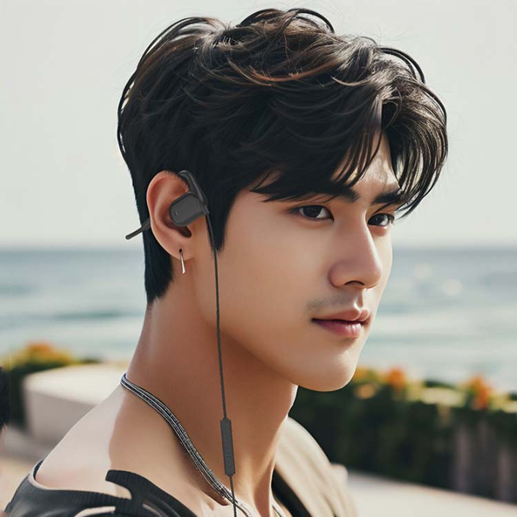 オープンイヤー マイク付き 骨伝導イヤホン 耳を塞がない 骨伝導ヘッドフォン クリア音質 ハンズフリー通話 ゲーミングイヤホン 骨伝導イヤホン 骨伝導振動 有線イヤホン 快適 骨伝導ヘッドセット サイクリング ランニング スポーツ 自転車 男女兼用