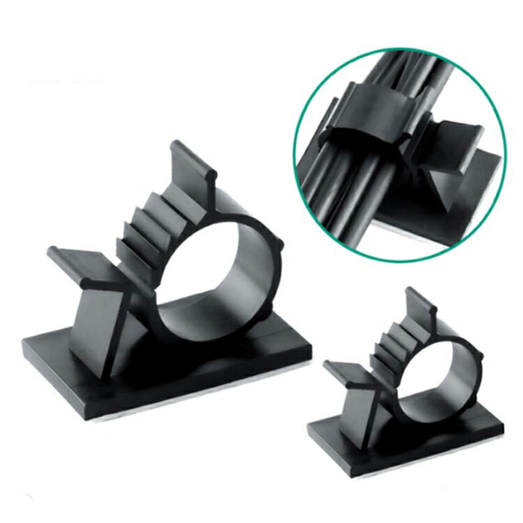 100個セット ケーブルクリップ コードクリップ ケーブル収納 固定 ケーブルホルダー 4階段調節可能 ケーブル 収納 固定 グッズ 整理 留め具 結束バンド 電化製品コード ケーブルバイト スマホ車載ホルダー 充電コード 収納 まとめる コードクリップ 配線クリップ