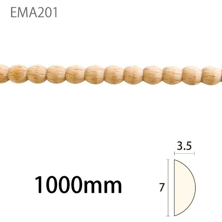Rakuten - みはし サンエバモール EMA201SBN ブナ 内装用 木製モールディング 見切り 家具装飾