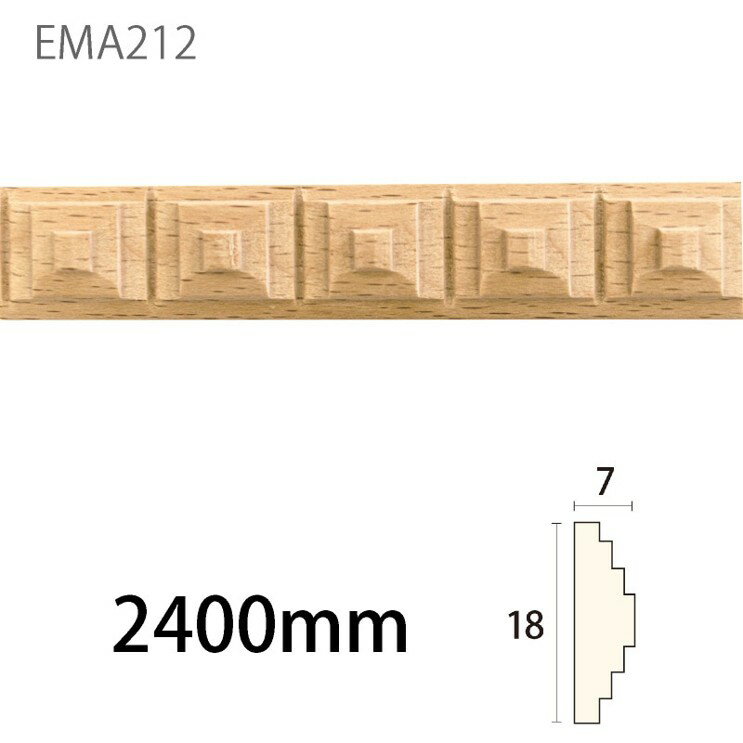Rakuten - みはし サンエバモール EMA212LBN ブナ 内装用 木製モールディング 見切り