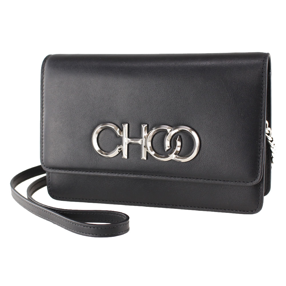 ジミーチュウ ショルダーバッグ ポシェット JIMMY CHOO 1506520 028 ブラック 黒 チェーン バッグ レディースのサムネイル