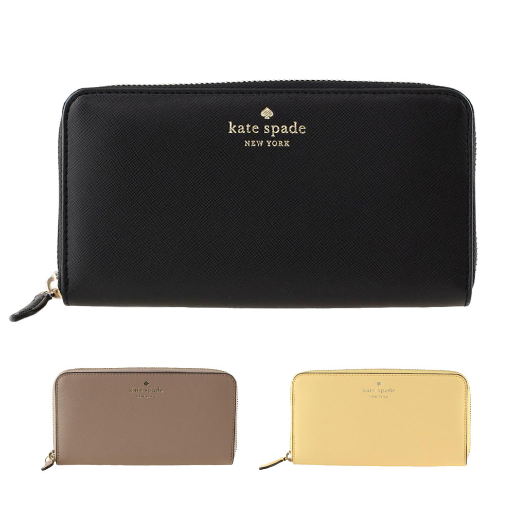 ケイトスペード 長財布 ラウンドファスナー ジップ マーリー KATE SPADE k7180 MARLEE SAFFIANO PVC サフィアーノ 無地 ロゴ 財布 レディース