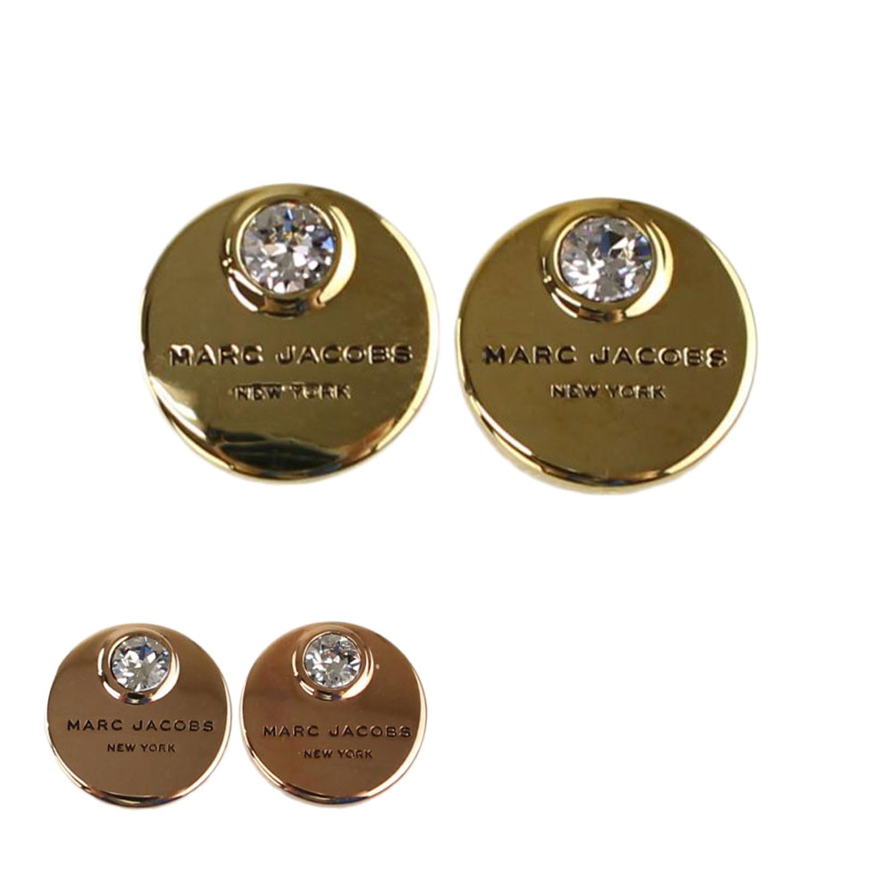 マークジェイコブス ピアス マークジェイコブス ピアス イヤリング MARC JACOBS m0009789 COIN STUDS ロゴ ストーン アクセサリー レディース