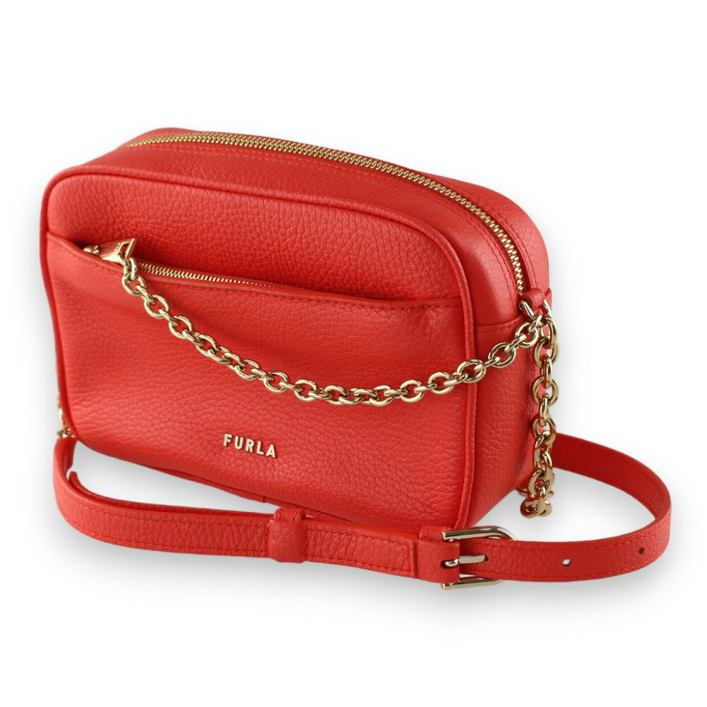 フルラ ショルダーバッグ（レディース） 【最大3,000円OFFクーポン】 フルラ ショルダーバッグ・ポシェット FURLA WB00549 HSF000 09A00 オレンジレッド系 チェーン 斜め掛け・クロスボディ バッグ・カバン レディース