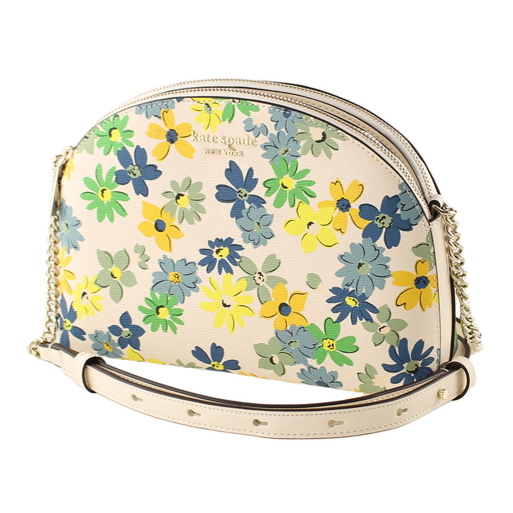 【最大3,000円OFFクーポン】 ケイトスペード ショルダーバッグ ポシェット KATE SPADE k6475 960 ホワイトマルチ 白 花柄 チェーン バッグ レディース