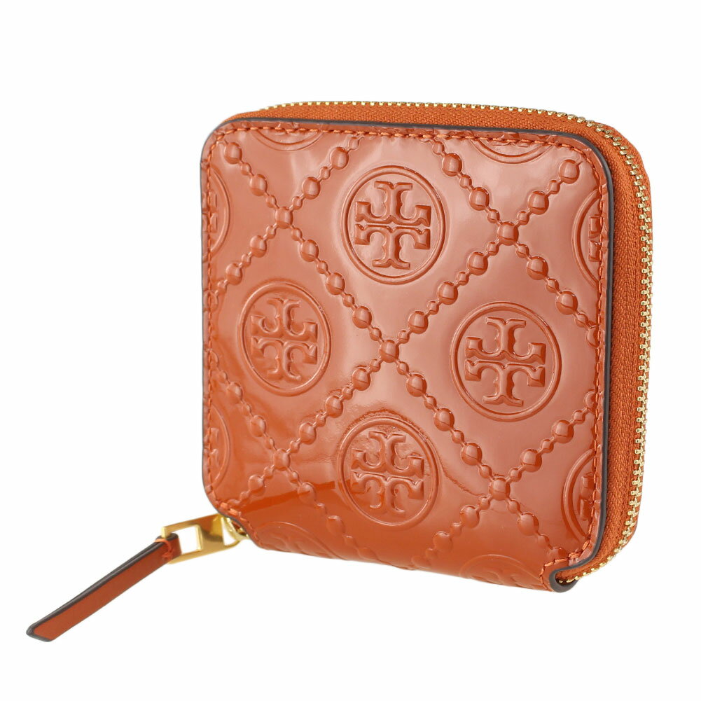 トリーバーチ 財布（レディース） トリーバーチ 財布 二つ折り ラウンドファスナー・ジップ モノグラム TORY BURCH 140001 800 オレンジ 財布 レディース