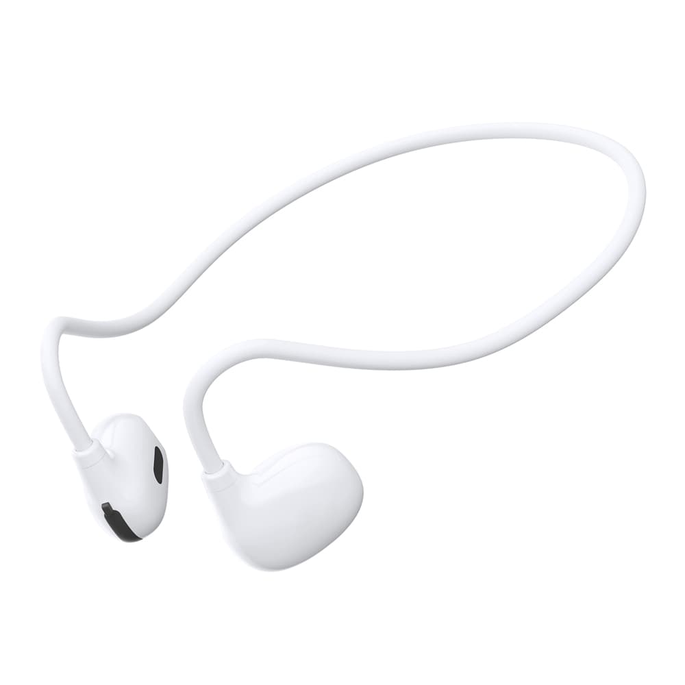 Premium Style イヤホン オープンイヤー 空気伝導 ワイヤレス ステレオイヤホン ホワイト PG-BTE16AR2WH Bluetooth 5.3 耳かけ型 ブルートゥース 無線 IPX4 生活防水 マイク SBC