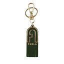 フルラ キーリング キーホルダー FURLA WR00356 EDERA ダークグリーン 緑 異素材ミックス レディース