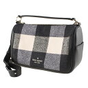 ケイトスペード ショルダーバッグ ポシェット 2WAY KATE SPADE k9447 001 ブラックマルチ 黒 ギンガムチェック 異素材ミックス バッグ レディース