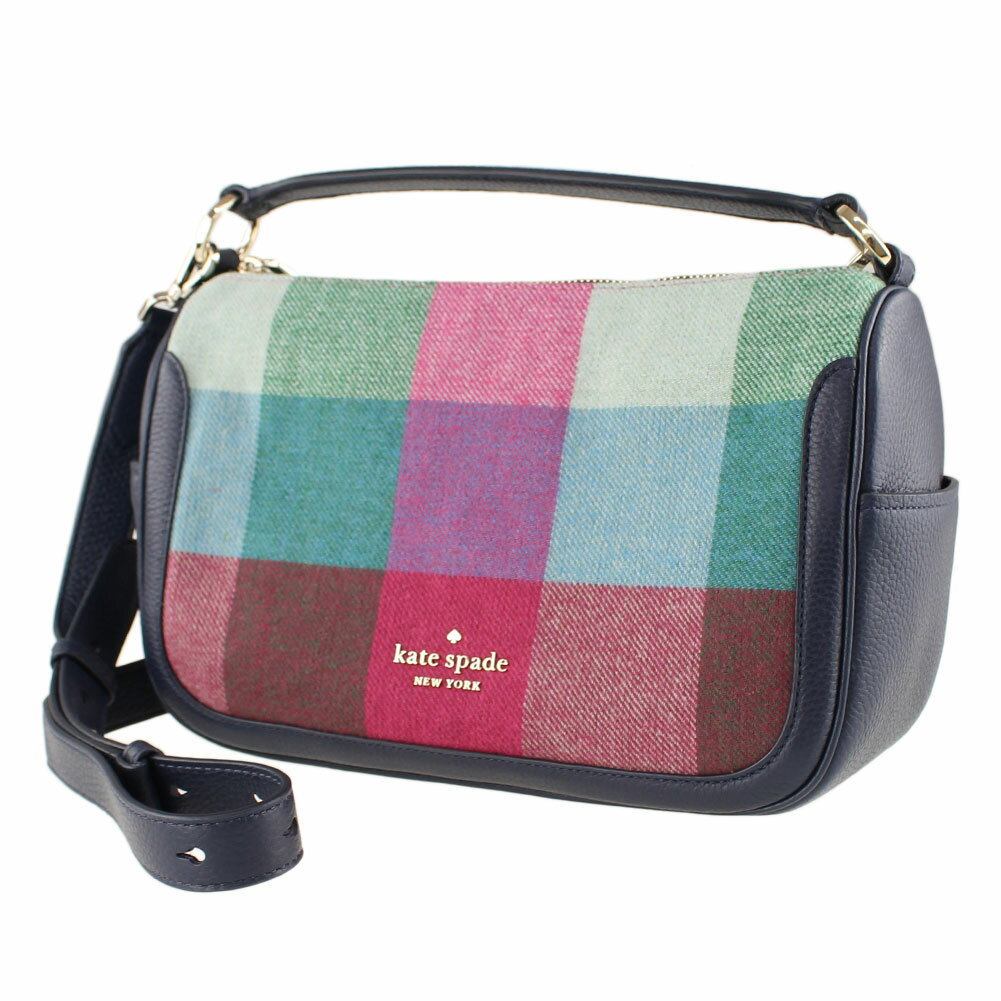 ケイトスペード ケイトスペード ショルダーバッグ ポシェット 2WAY KATE SPADE k9447 960 マルチ チェック 異素材ミックス バッグ レディース