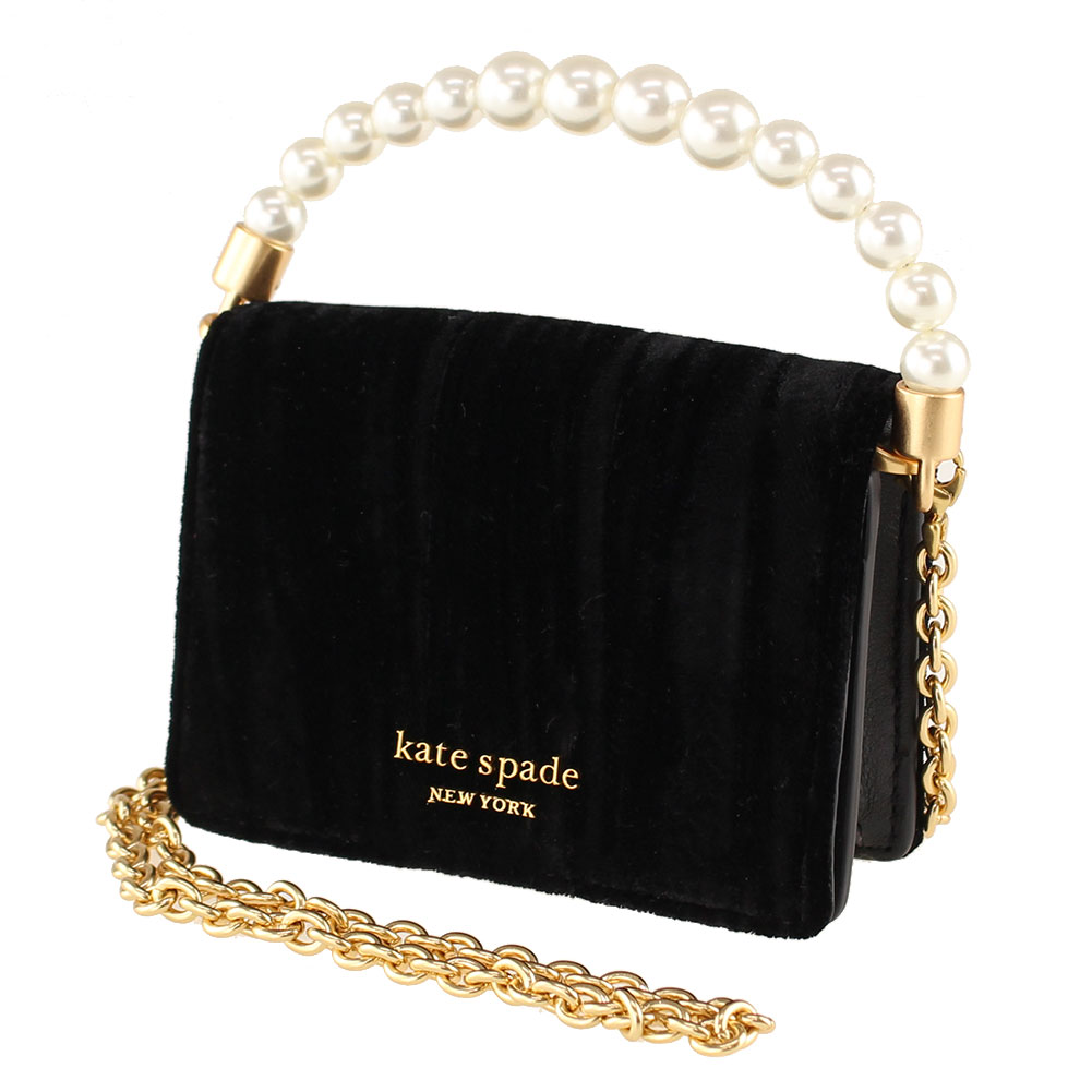 【P10倍 6/4 9:59まで】 ケイトスペード ショルダーバッグ ポシェット 2WAY KATE SPADE KA032 BLK ブラック 黒 チェーン バッグ レディース