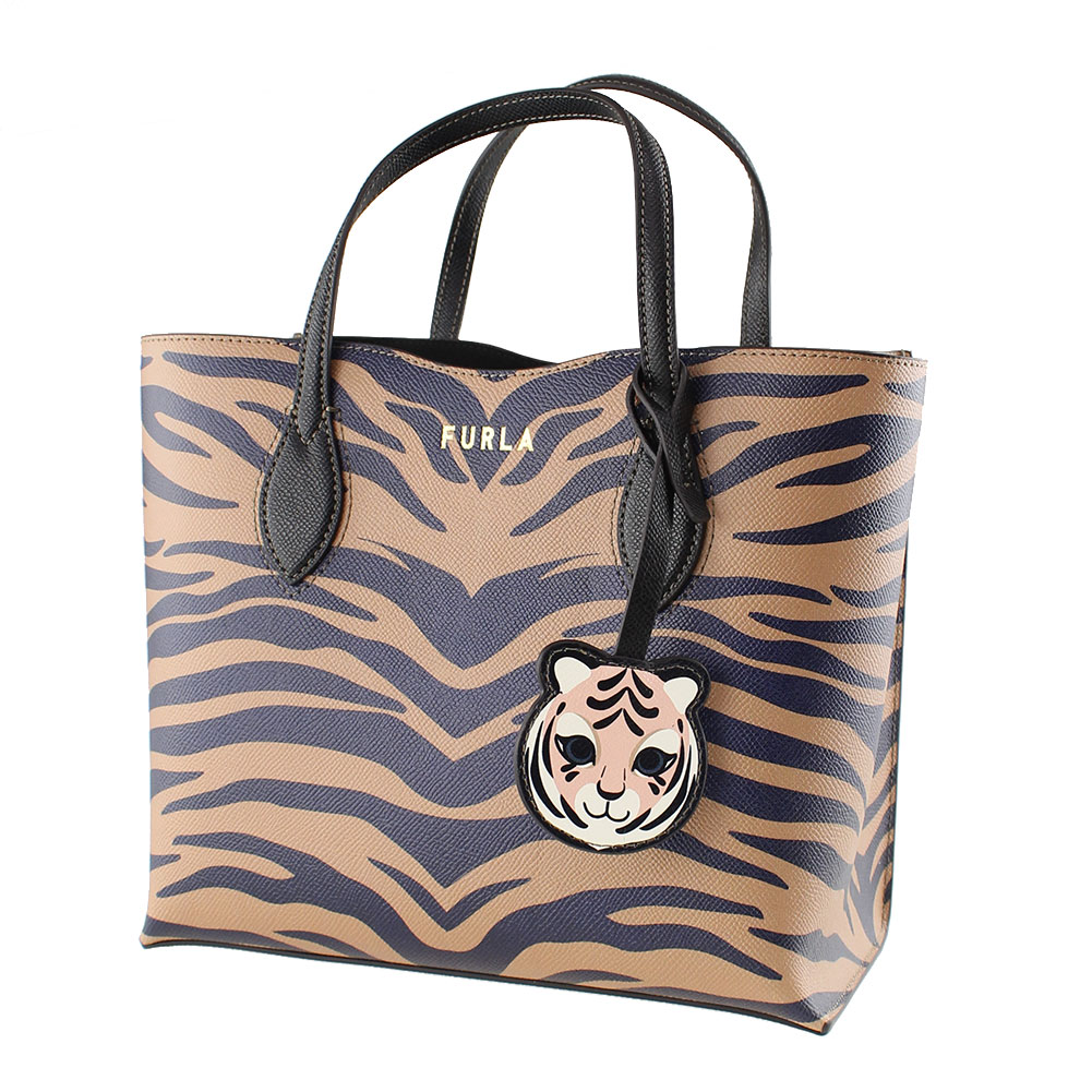 フルラ トートバッグ FURLA WB00421 TO1 ブラウンマルチ 茶 アニマル柄 バッグ レディースのサムネイル