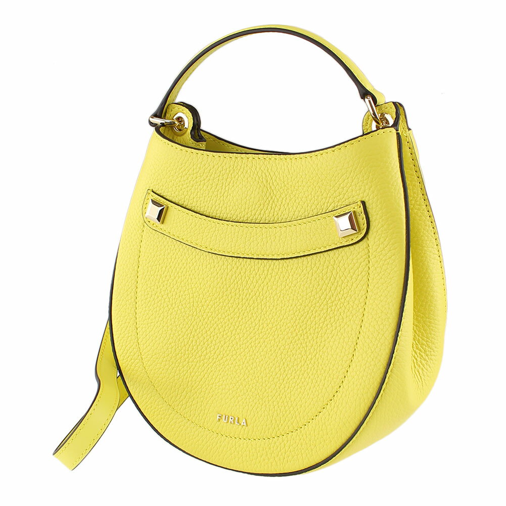 フルラ ポシェット 【P10倍 6/4 9:59まで】 フルラ ショルダーバッグ ポシェット 2WAY スタッズ FURLA WB00634 106 イエロー 黄 バッグ レディース