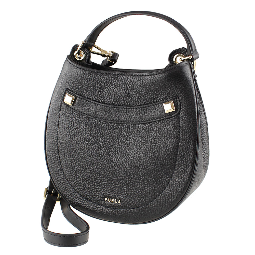 フルラ ショルダーバッグ ポシェット 2WAY スタッズ FURLA WB00634 O60 ブラック 黒 バッグ レディース