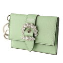 【訳ありアウトレット】ジミーチュウ カードケース JIMMY CHOO 1519340 グリーン 緑 財布・小物 レディース
