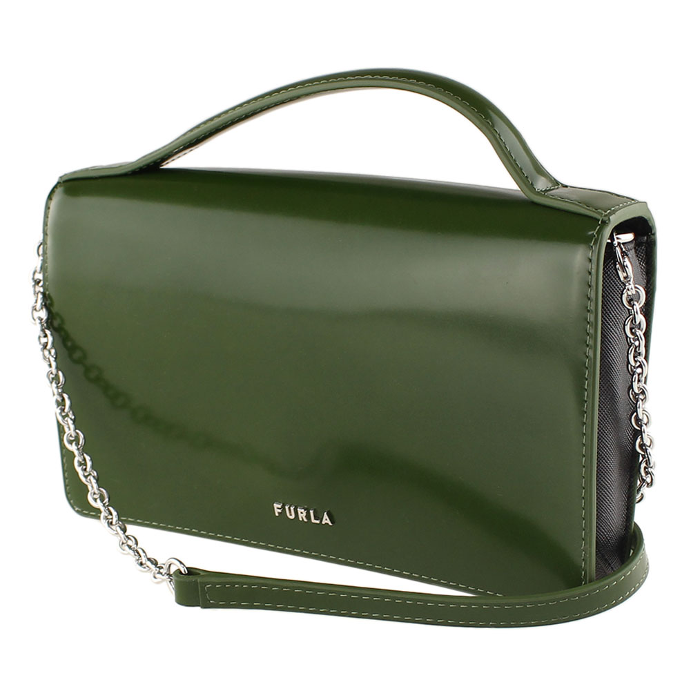 フルラ ポシェット 【P10倍 6/4 9:59まで】 フルラ ショルダーバッグ ポシェット 2WAY FURLA WE00199 BX0193 0727s グリーン 緑 チェーン バッグ レディース