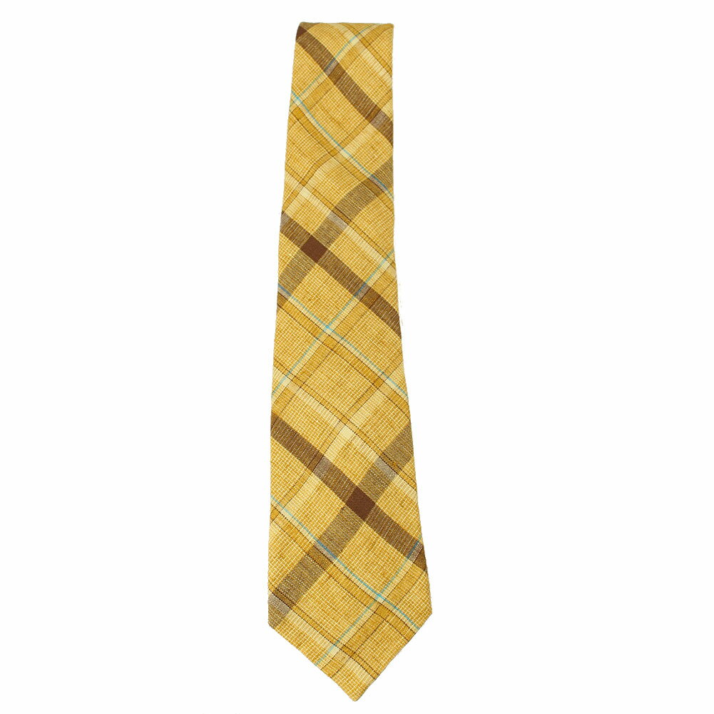 楽天ミッピーナ【最大3,000円OFFクーポン】 ポールスミス ネクタイ メンズ PAUL SMITH 0TIE/H01665 10 イエロー×ブルー 黄 チェック バイカラー