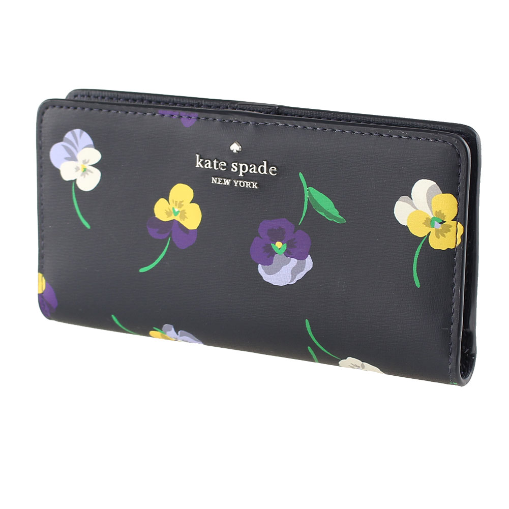 ケイトスペード 財布（レディース） ケイトスペード 財布 二つ折り KATE SPADE ka585 960 ネイビー 紺 花柄 財布 レディース