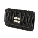 ミュウミュウ キーケース ミュウミュウ キーケース キーリング MIU MIU 5PG222 2FPP F0002 ブラック 黒 レディース