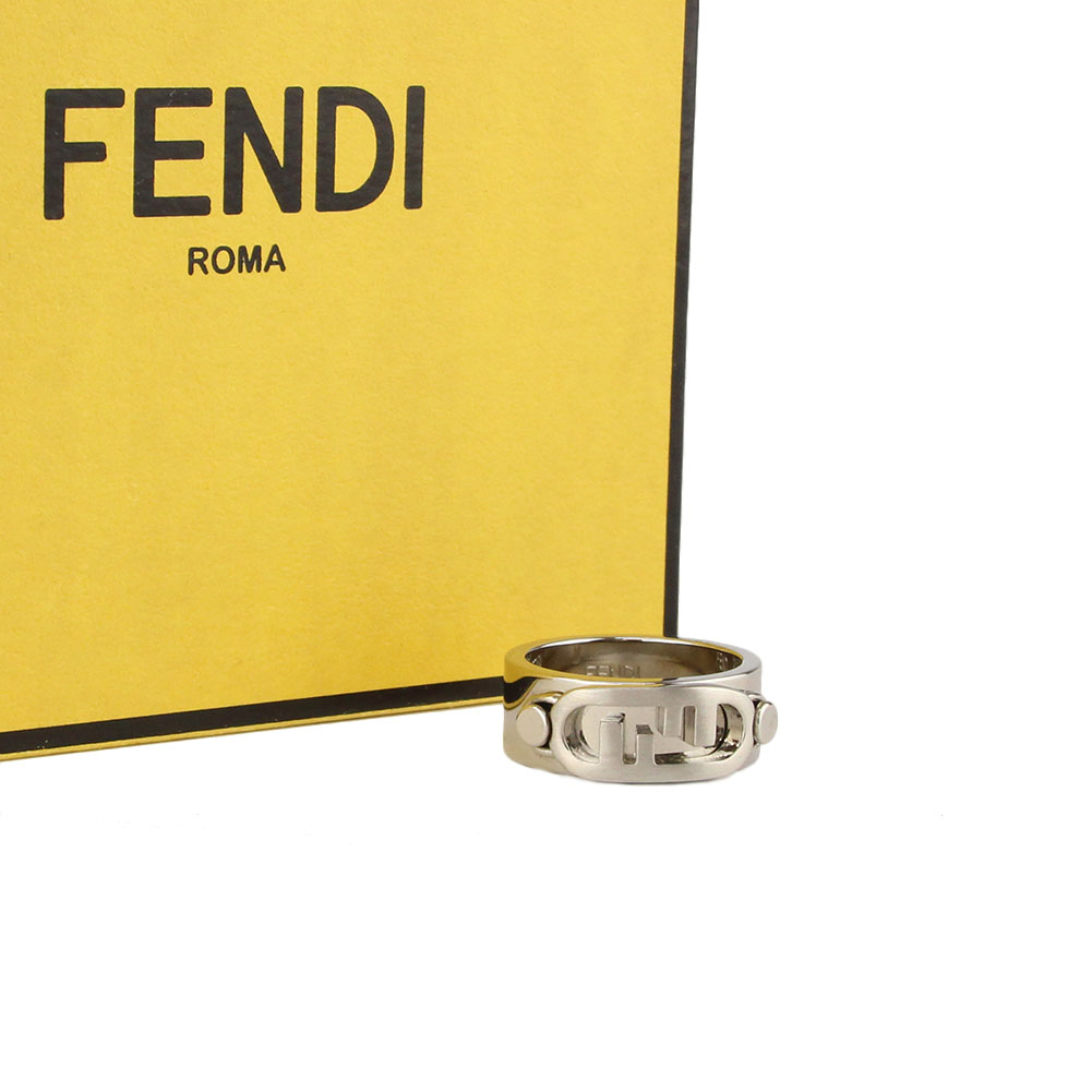 フェンディ 指輪 リング フラットバンド FENDI 7AJ618 U9T f04vn シルバー アクセサリー メンズ