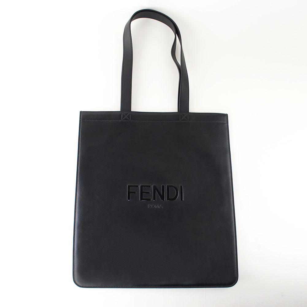 フェンディ 革トートバッグ レディース フェンディ トートバッグ メンズ FENDI 7VA538 AFB3 F0QA1 ブラック バッグ