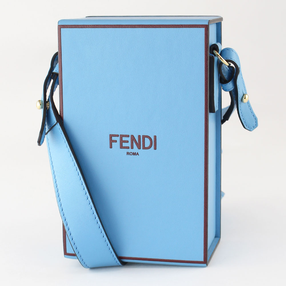 フェンディ　ポシェット 【最大3,000円OFFクーポン】 フェンディ ショルダーバッグ ポシェット ミニショルダーバッグ FENDI 8BT339 ADP6 F1E8Z ブルー バッグ レディース