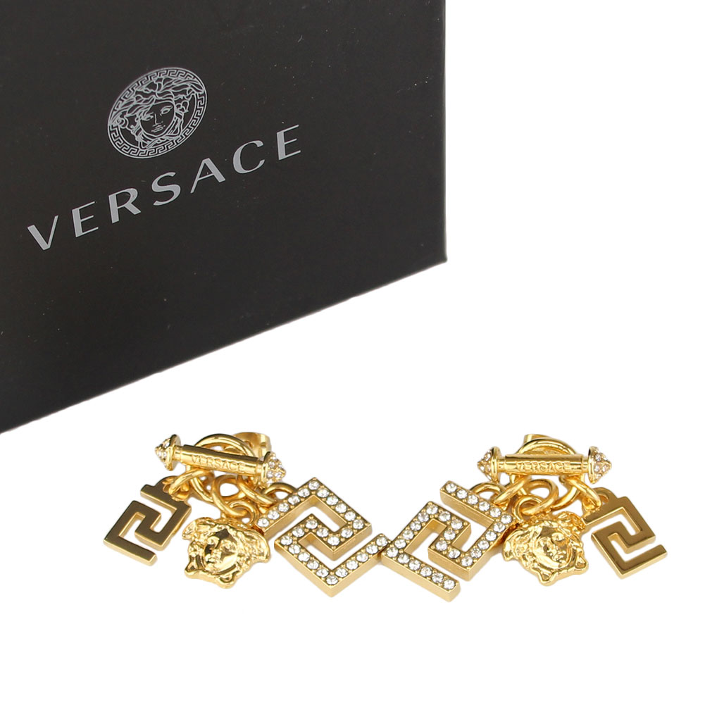 ヴェルサーチェ ピアス レディース ヴェルサーチェ ピアス イヤリング スタッド VERSACE DG2E803S DJMX D0OC ゴールド アクセサリー レディース