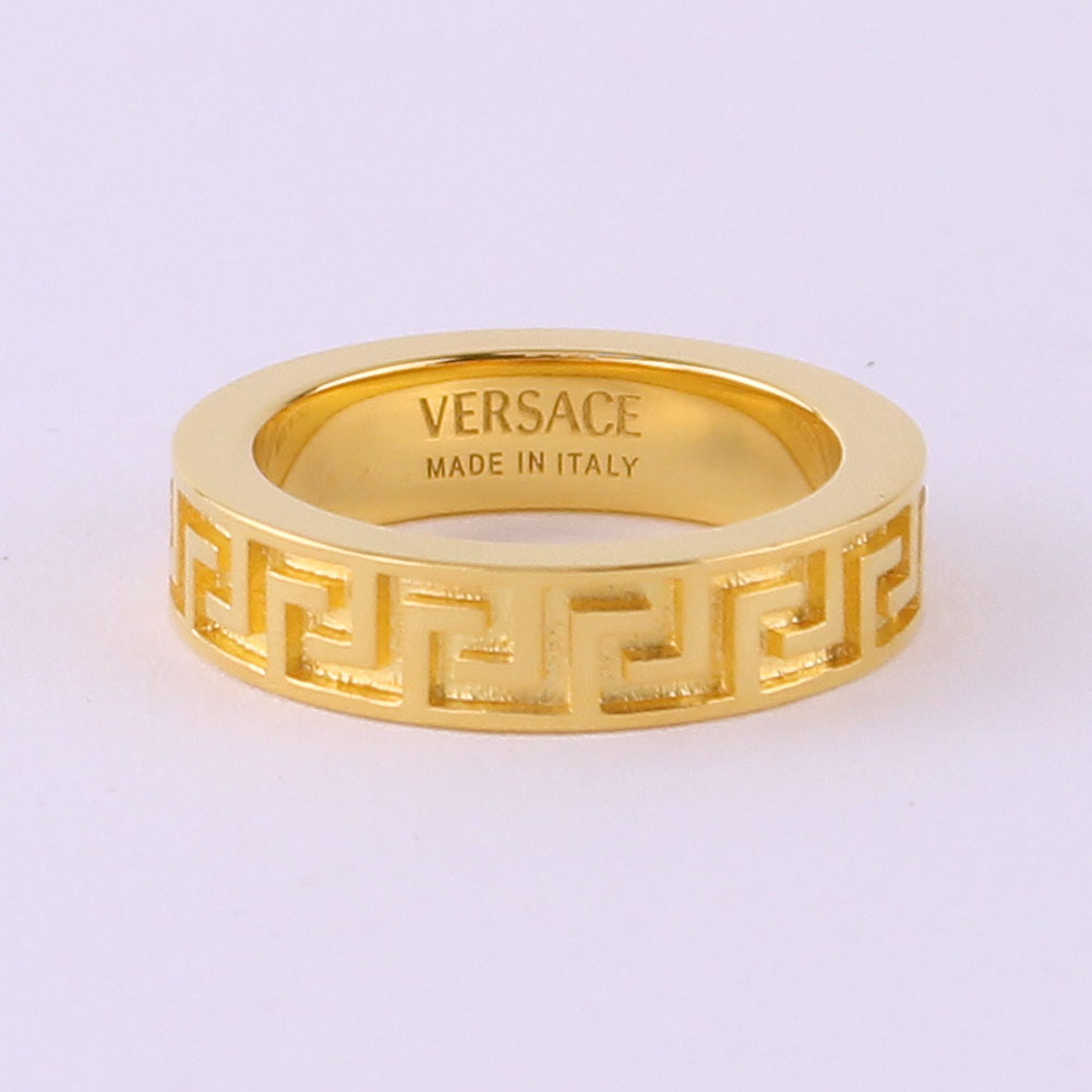 ヴェルサーチェ プレゼント メンズ ヴェルサーチェ 指輪 リング フラットバンド VERSACE DG55941S DMT1 d00h ゴールド アクセサリー メンズ