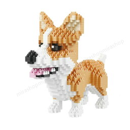 BALODY ブロック ウェルシュ・コーギー犬 犬 積木 玩具 組立 手作り ペット おもちゃ block プレゼント ギフト 誕生日 インテリア グッズ ディスプレイ ブロック 玩具 知育玩具 人気 子供 大人 女の子 男の子 レゴ lego 大人レゴ 模型 犬 ぬいぐるみ 動物 3D 立体 かわいい