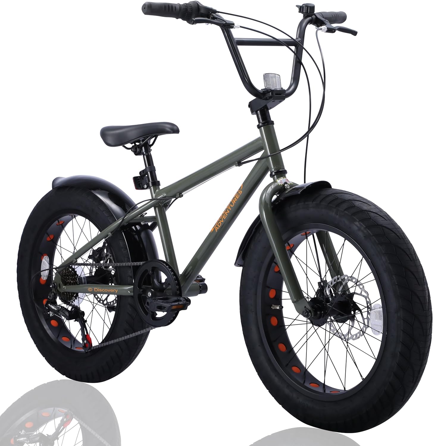 Discovery Adventures ディスカバリー アドベンチャーズ ファットバイク Fat City Cruiser BMX 自転車 シティ ビーチクルーザー フリースタイル 街乗り 20インチ サイドスタンド ディスクブレ…