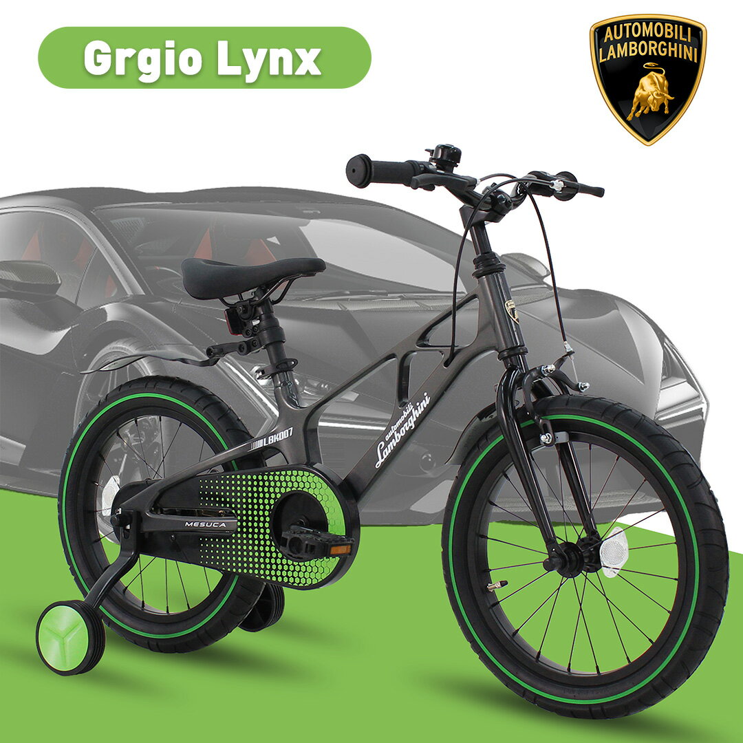 【クリスマスプレゼント】【全国送料無料】子供用自転車 4歳 5歳 6歳 7歳 8歳 9歳 10歳 Lamborghini (ランボルギーニ) 14インチ 16イ...