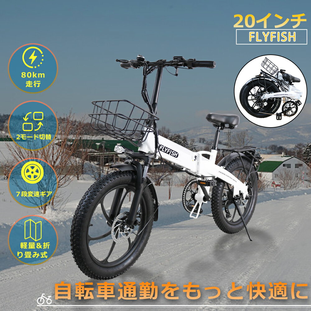 20インチ 電動アシスト自転車 折りたたみ式 公道可能 折畳自転車 20inch 自転車 空気入れ 便利 2WAY走行 内蔵式バッテリー 取外可 折り畳み 自転...