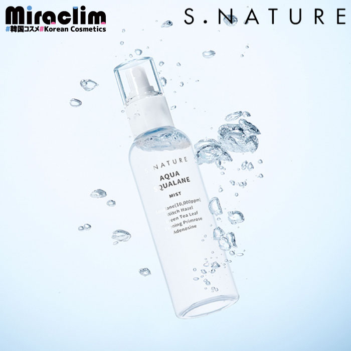 【水分天才 保湿ミスト】S.NATURE AQUA SQUALANE MIST 100ml【正規品】エスネイチャー アクアスクワラン ミスト VEGAN 韓国 ...