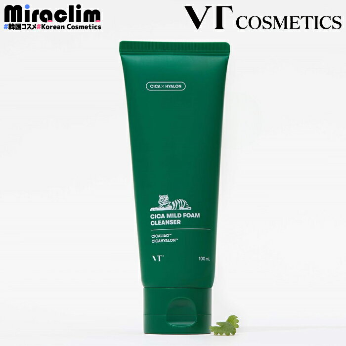 楽天Miraclim【1~3個】VT CICA MILD FOAM CLEANSER 100ml【正規品】洗顔フォーム 洗顔 泡洗顔 洗顔料 洗顔クリーム vt シカ 洗顔 メイク落とし CICA 濃密泡 もちもち 泡 しっとり 毛穴 黒ずみ 皮脂 敏感肌 化粧品 韓国 コスメ スキンケア トラブル肌