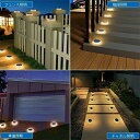 ソーラーライト 屋外 明るい ガーデンライト 電球色 埋め込み ソーラー 防犯 自動 LED 照明 外構 センサーライト ウッドデッキ テラス おしゃれ 庭園、...