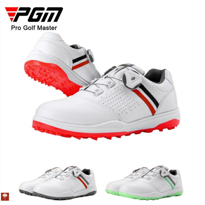 PGM ゴルフシューズ PGM ダイヤル式 BOA スパイクレス レディース 歩きやすい 疲れにくい 快適 軽量 紐なし