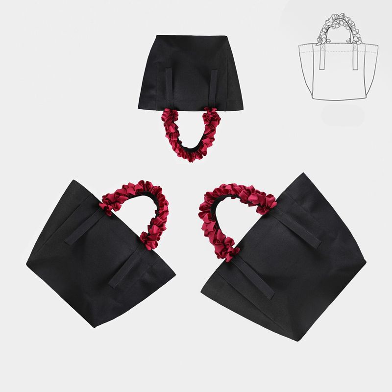 楽天MIRAGE-STYLEfafaBAG basicシリーズ キャンバスタイプ ブラック S M L サイズ MAISON DE MAI オリジナルデザイン エコバッグ トートバッグ MODERN かわいい 可愛い おしゃれ お洒落 上品 エレガント プレゼント ギフト MIRAGE-STYLE