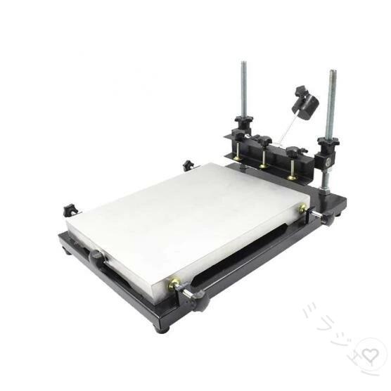 シルクスクリーン印刷機 手刷り式 32*44cm 高精度 5cmスキージ付属 アルミ鋳造合金 スクリーンプリント機 SMT Tシャツ 紙袋 クラフト紙 ビニルボトル ステンレス 印刷 版画 DIY 工房