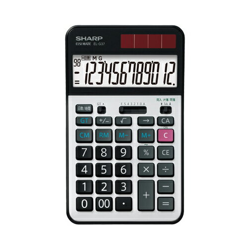 【只今クーポン配布中】【正規品】SHARP EL-G37 外箱破損 製品に問題ございません【送料無料】【沖縄県は送料1200円です】シャープ 学校教育用電卓 12桁 早打ち機能 2キーロールオーバー