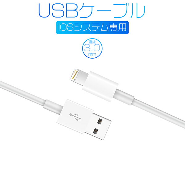 iPhone ケーブル 急速充電 充電器 データ伝送ケーブル USBケーブル iPad iPhone用 充電ケーブル ゆうパケット送料無料