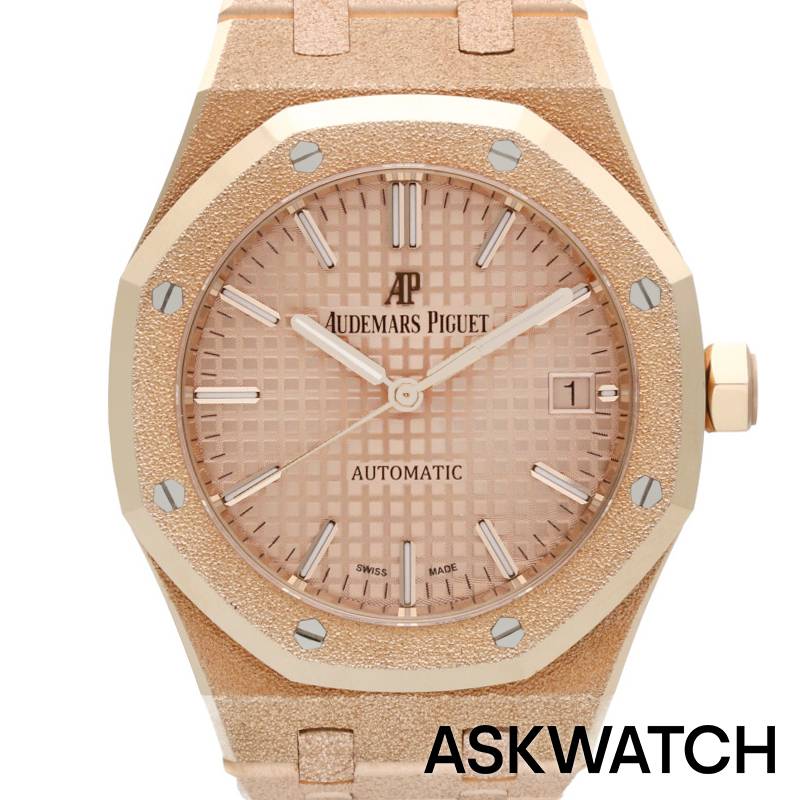 オーデマピゲ Audemars Piguet　サイズ:37mm 15454OR.GG.1259OR.03 ロイヤルオーク K18PGフロステッドゴールド腕時計(ピンクゴールド 188.00g) 【ASK002】【小物】【413022】【中古】bb82#askwatch*Sのサムネイル