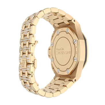 オーデマピゲ/Audemars Piguet サイズ:44mm 【26215OR.ZZ.1239OR.01/オーデマピゲオフショア】K18PGダイヤ文字盤腕時計(ピンクゴールド×クリア/440.29g)【ASK001】【小物】【824022】【中古】bb18#askwatch*A