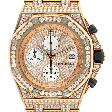 オーデマピゲ/Audemars Piguet サイズ:44mm 【26476OR.ZZ.1273OR.01/オーデマピゲオフショア】K18PGダイヤ文字盤腕時計(ピンクゴールド×クリア/308.60g)【ASK001】【小物】【027022】【中古】bb18#askwatch*A