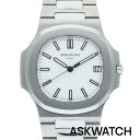 パテックフィリップ PATEKPHILIPPE　サイズ:40mm 【5711 1A-011 ノーチラス】SSホワイト白文字盤腕時計(シルバー×ホワイト 112.11g)【ASK002】【小物】【428032】【中古】bb134#askwatch*B