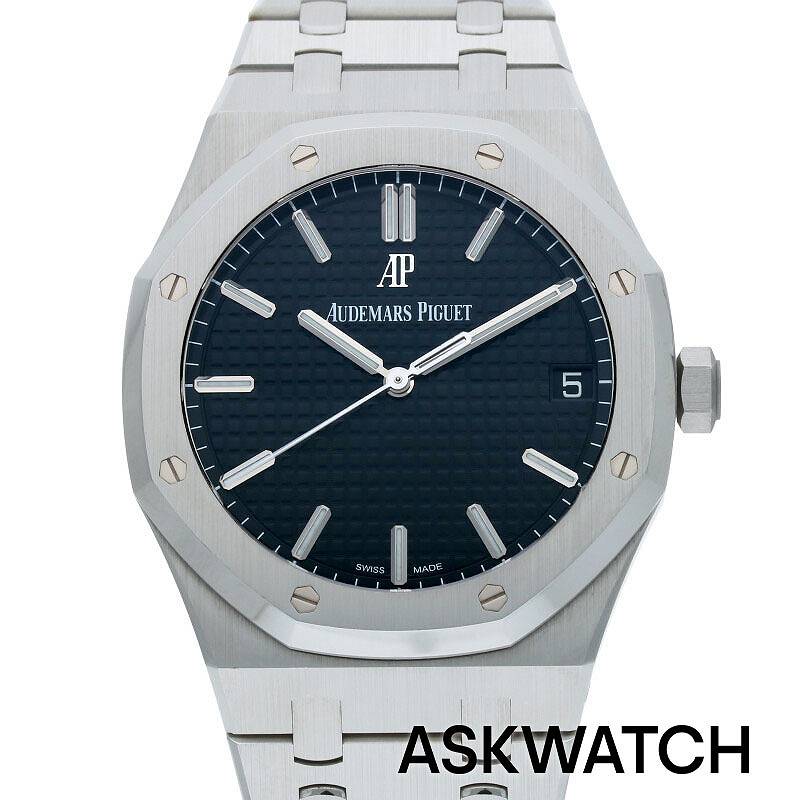 オーデマピゲ Audemars Piguet　サイズ:41mm SSブラック文字盤腕時計(シルバー×ブラック 161.00g)bb164#askwatch*A