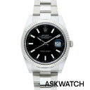 デイトジャスト ロレックス ROLEX　サイズ:41mm 【126334 デイトジャスト41】SS×WGランダム番ブラック文字盤腕時計(シルバー×ブラック 143.13g)【ASK002】【小物】【622042】bb164#askwatch*S