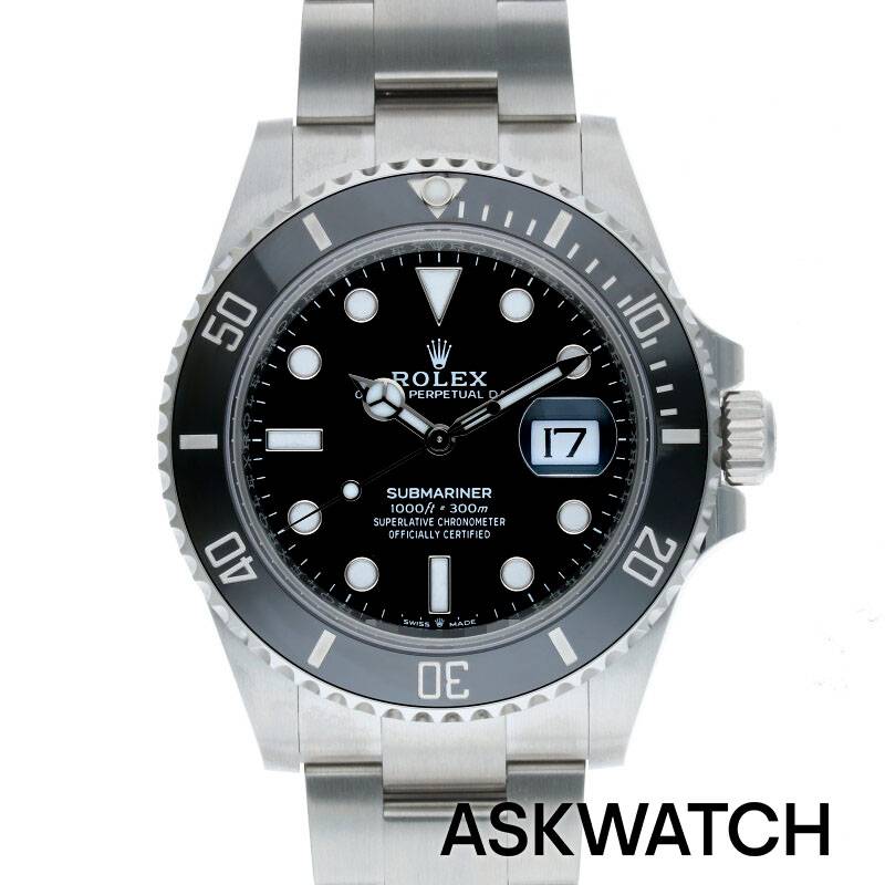 ロレックス ROLEX　サイズ:41mm SSランダム番ブラック文字盤腕時計(シルバー×ブラック 159.20g)bb164#askwatch*S