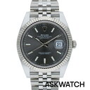 デイトジャスト 腕時計（メンズ） ロレックス ROLEX　サイズ:41mm 【126334 デイトジャスト41】SS×WGランダム品番グレー文字盤腕時計(シルバー×グレー 134.57g)【ASK002】【小物】【224042】bb164#askwatch*S