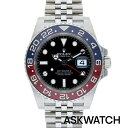 GMTマスター ロレックス ROLEX　サイズ:40mm 【126710BLRO GMTマスターII】SSランダム番ブラック文字盤腕時計(シルバー×ブラック×ブルー×レッド 142.60g)【ASK002】【小物】【224042】bb164#askwatch*S